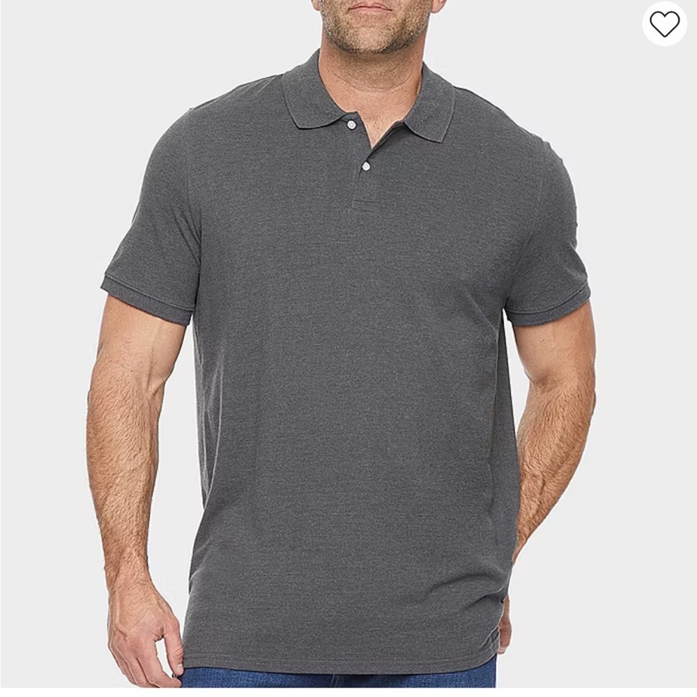St. John’s Bay comfort stretch men’s classic fit short sleeve polo shirt